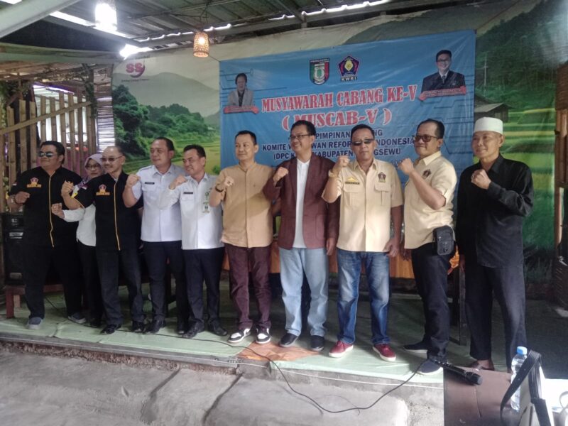 Musyawarah Cabang (Muscab) ke-V DPC Komite Wartawan Reformasi Indonesia (KWRI) Kabupaten Pringsewu secara musyawarah dan mufakat menetapkan Jamhari sebagai Ketua DPC. Foto: Doc.